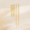 CHESKY Gold Chain Earrings for Women Trendy, 14K Gold Plated