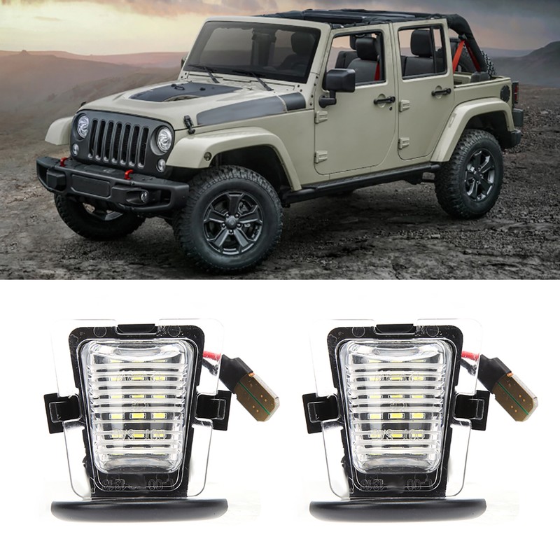 Pair of LED License Number Plate Lamp Light Fit for