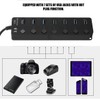 Orco 7-Port USB 3.0 Hub with Individual Power Switches and