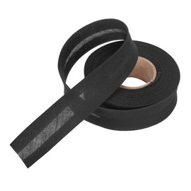 MECCANIXITY 1 Inch Single Fold Bias Tape Polyester Continuous Bulk Bias Tape for Sewing,Seaming Quilting Hemming Binding Crafts (Black 10 Yards)