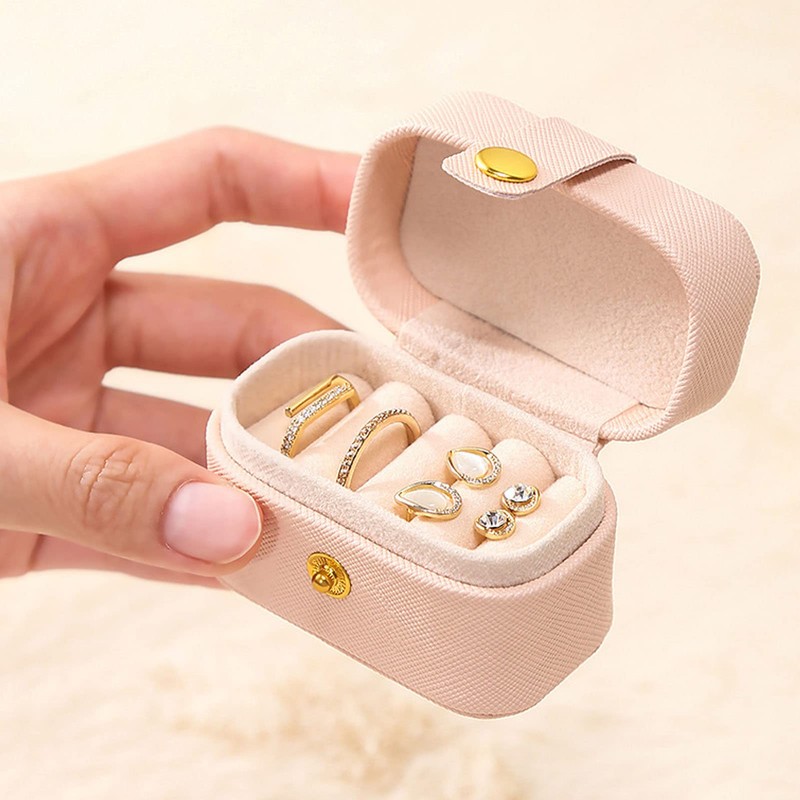 Mini Estuche de Viaje para Joyas, Organizador de Joyas de