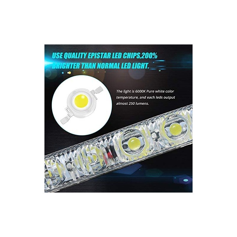 Universal Daytime Running Lights 6 LEDs High/Low Beam LED DRL