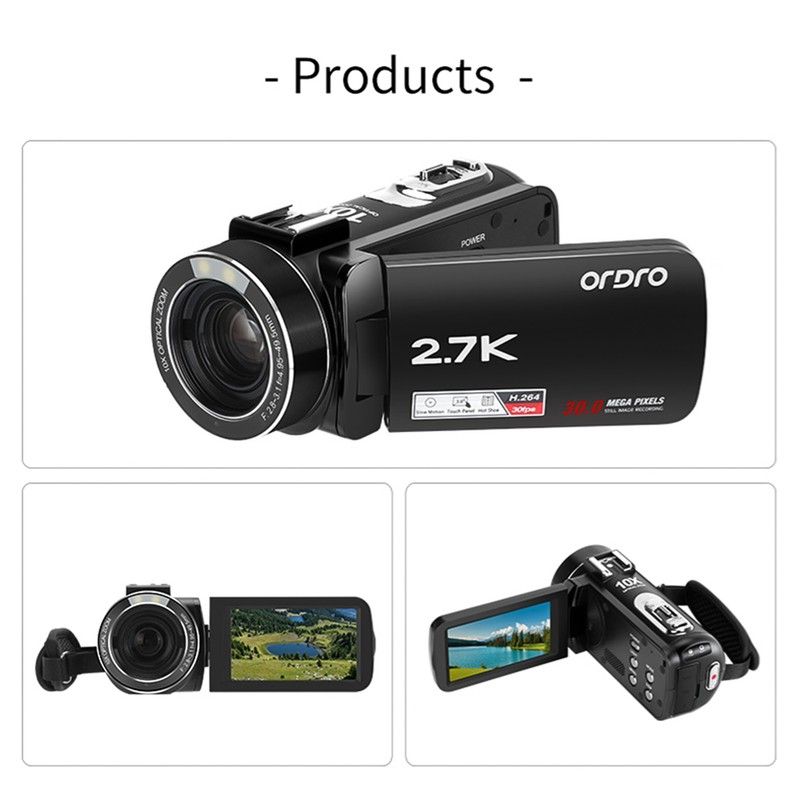 2.7K 24MP Digital Camera 10X Optical Zoom Video Camera Camcorder
