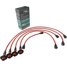 High Performance Spark Plug Wires Compatible with Volkswagen Beetle Karmann Ghia Super Beetle Thing Transporter 1.1L 1.2L 1.3L 1.5L 1.6L 1946-1980 Fit M4 Spark Plug Red
