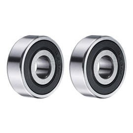 sourcing map 2pcs 1614-2RS Deep Groove Ball Bearings 0.372 x 1.125 x 0.373 Inch Chrome Steel Bearing Double Sealed ABEC3 ZV2 Bearings
