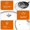6.5 inch Tempered Glass Lid with Stainless Steel Handle, Versatile