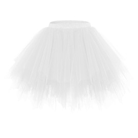 bridesmay Women's Carnival Costume Tulle Skirt 50s Tutu Skirt Short Ballet Underskirt Crinoline Petticoat Tutu, s