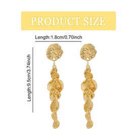 XFSRG Women's Tassel Earrings Long Earrings Hanging Stylish and Simple Ideal for Everyday and Party Wear, Alloy Steel