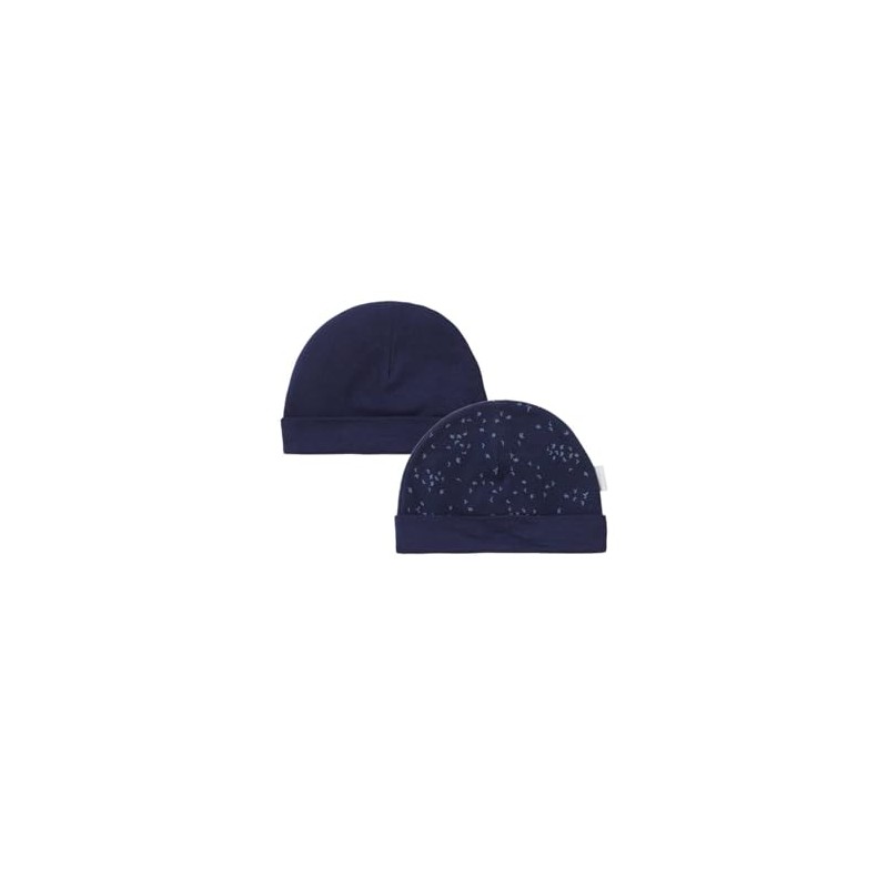 Noppies Unisex Baby Navar Reversible Allover Print Hat, Black Iris