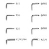 WATUNID 9 PCS Offset Screwdriver Set, Ph2/Ph1/Ph0/T25/T20/T15 90 Degree Right