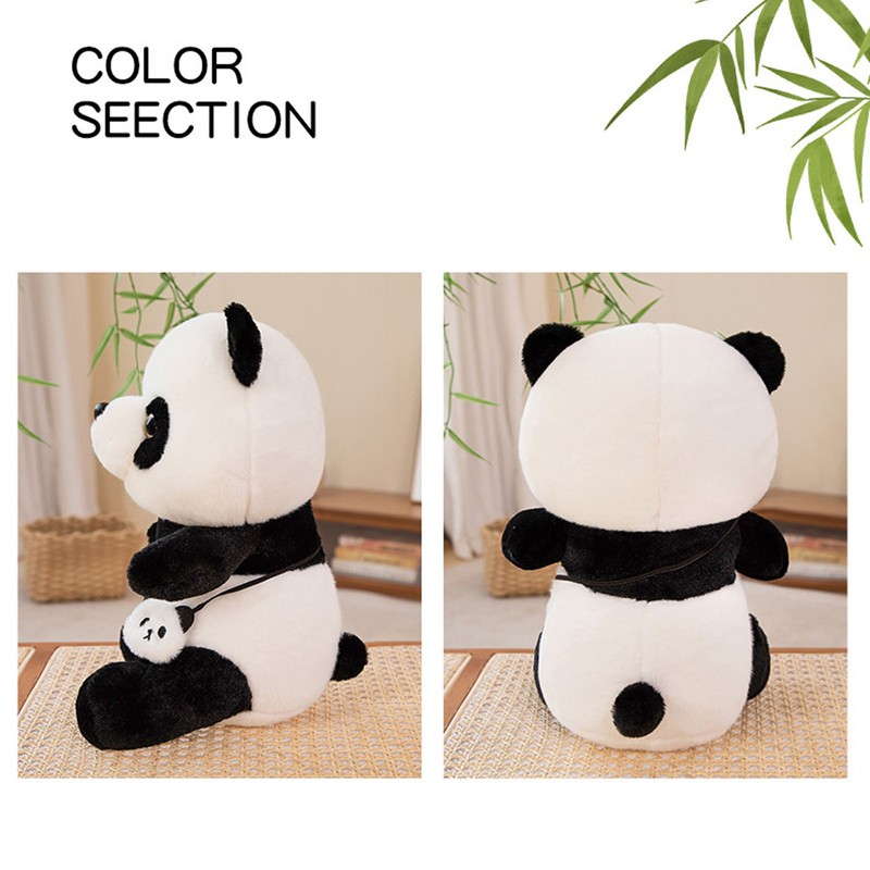 Cute Panda Plush Pillow Soft Comfortable Washable Simulation Panda Plush
