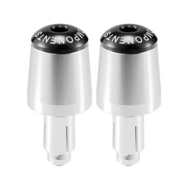 Hihaha Motorcycle Handlebar End Plugs for Honda CBR250R CBR300R CBR400R CBR600RR / Front Handle on Handlebar / Robust Aluminium Alloy 7/8 Inch 22 mm / Pack of 2 Silver Tone