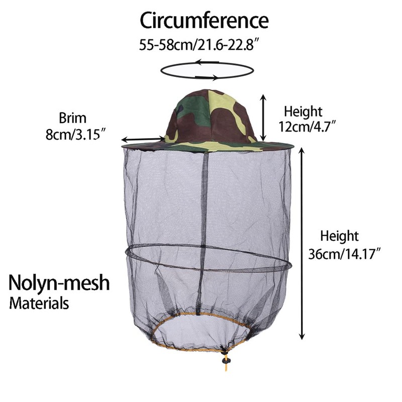 ZffXH 2/6 PCS Round Beekeeping Beekeepers Hat with Veil Net