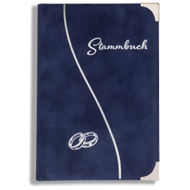 Anelli Wedding Registry Office Spine Book Blue with Insert