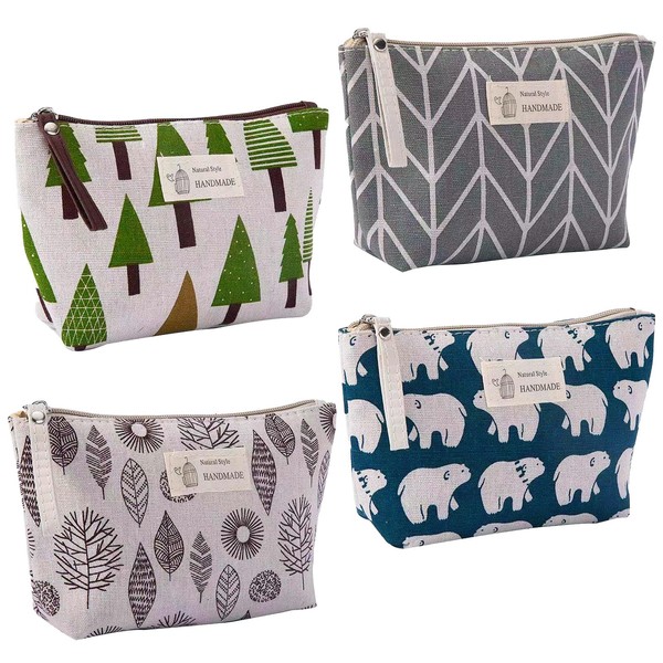 Cosmetic Bag Canvas Cosmetic Bag Small Travel Toiletry Bag Portable