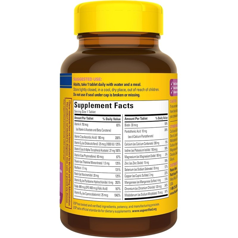 Nature Made Women's Multivitamin 50+ Tablets with Vitamin D, 90