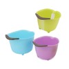 3pcs Drain Colander Set Food Grade PP Stackable Fruit Vegetable