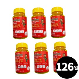 Living Factory H Partner Green Store Kids M.O. Cal Multivitamin Gummy, total 126-day supply / 그린스토어 키즈 엠오이칼 멀티비타민 구미 총 126일분