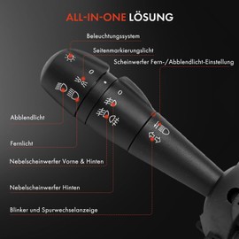 Frankberg 1 x Steering Column Switch 17-Pin Compatible with Dokker Express Box/MPV 1.2L 1.5L 1.6L 2012-2024 Replace# 8201167981