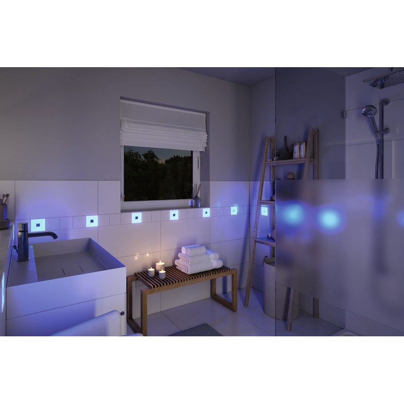 Paulmann LumiTiles 78414 LED Tile Square Supplement IP44 10 x