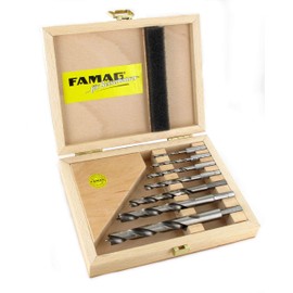 FAMAG Wood spiral drill bits long HSS-G 7-tlg. SET