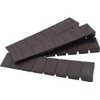 Rikama - 10 Brown Plastic Furniture Wedges, 7 Predetermined Breaking