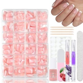 Virellay 360 x Gradient False Nails (Kurez Square French, 360 Pieces)