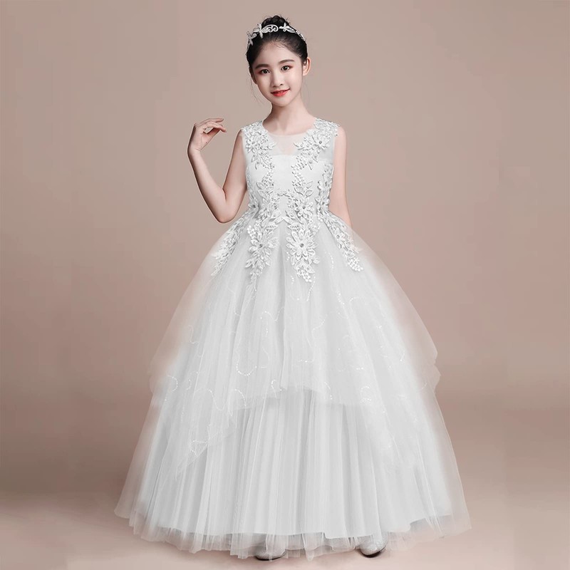 LOLANTA Flower Girl Dresses Wedding Kids Tulle Princess Long Dress