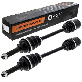 NICHE Rear CV Axle Half Drive Shaft for Polaris Ranger XP 1000 Crew 1334131 2 Pack