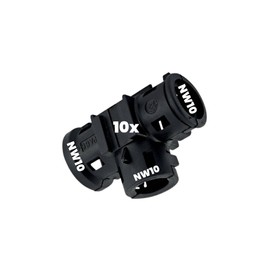 Kalitec 10 x T-distributor shape A NW 10-10-10 black corrugated pipe connector