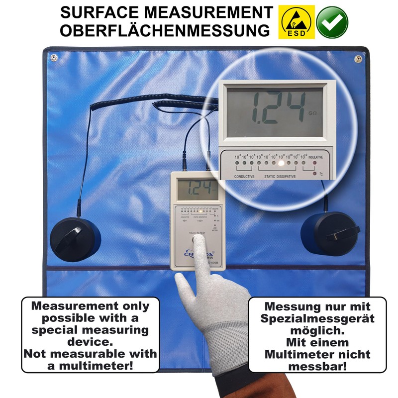 Minadax® 120 x 60 cm Antistatic Mat Set ESD Cuff