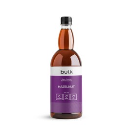 Bulk Bulk Zero Calorie Barista Syrup, Hazelnut, 1 Litre, Perfect for Protein Shakes, Coffee, Tea, Desserts, Pancakes and Waffles, Vegan, No Sugar, Fat, or Calories, Packaging May Vary