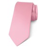 Lollanda Men Ties Pink Wedding Ties Solid Color Ties Formal
