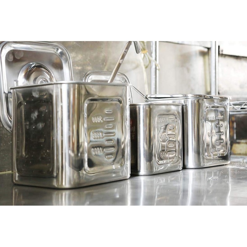 EBM molybdenum Square Type Kitchen Pot with Scale 12 cm