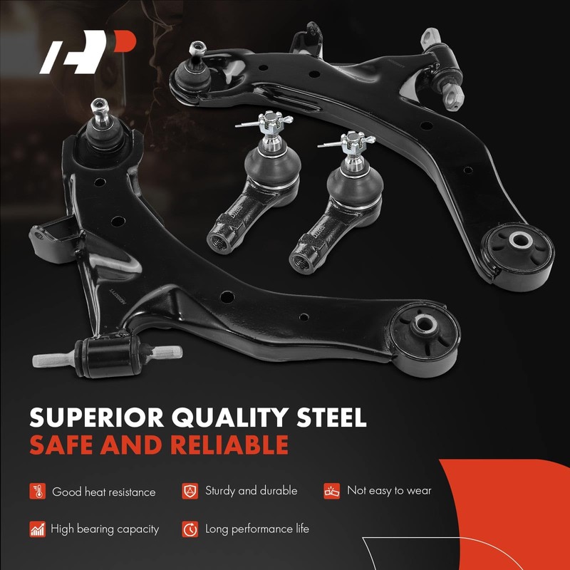 A-Premium Set of 8, Front Lower Control Arm, Sway Bar