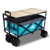 TMZ All Terrain Utility Folding Wagon with Foldable Camping Dining