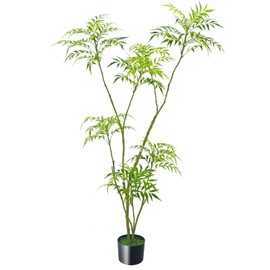 Artificial Mahonia Fortunei Tree, Luabue 6FT Tall Fake Dracaena Plant Fake Bamboo Tree Faux Plants Indoor, Artificial Floor Plants for Home Office Bedroom Balcony Living Room Lobby Decor