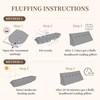 Sasttie Headboard Pillow King, Wedge Pillow Headboard for Sitting Up