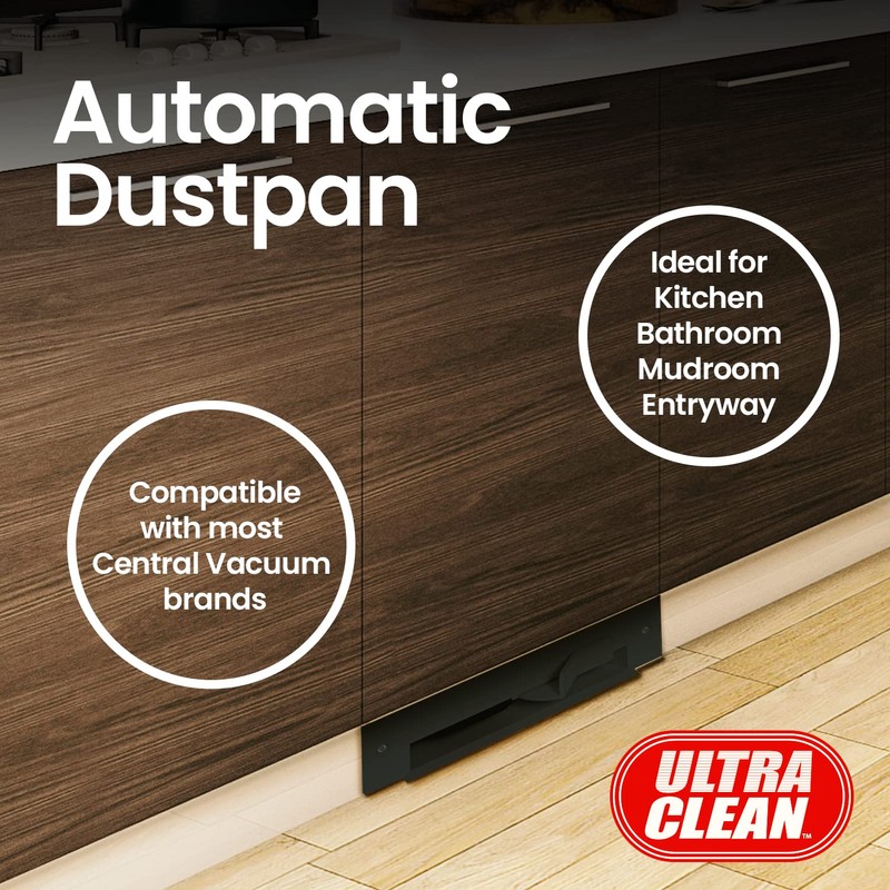 Ultra Clean Central Vacuum Automatic Dustpan Sweep Inlet Vacpan Rough-in