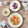 E-far Dinnerware Sets for 8, 24-Piece Stoneware Plates and Bowls