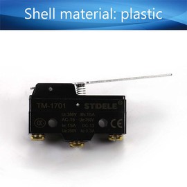 Fielect TM-1701 SPDT 1NO 1NC Long Hinge Lever Type Micro Limit Switch Screw Terminals