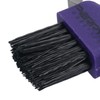 Durable Purple Horse Hoof Pick & Brush with Wave Grip