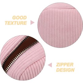 STAHAD Bolsa de Almacenamiento para Toallas Sanitarias 2 Piezas, de Tela, Tamaño Pequeño 12.4x12.4 Cm, Colores Morado y Rosa, Portátil para Adolescentes y Mujeres, Adecuado