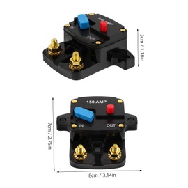 Anneome Amp Circuit Breaker for Car Rv Overload Protection Switch Compact Easy Installation for Automotive and Boat Use Reliable Power Supply Safety