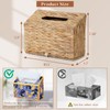Water Hyacinth Hand Towel Box Cover Compatible with Disposable Paper