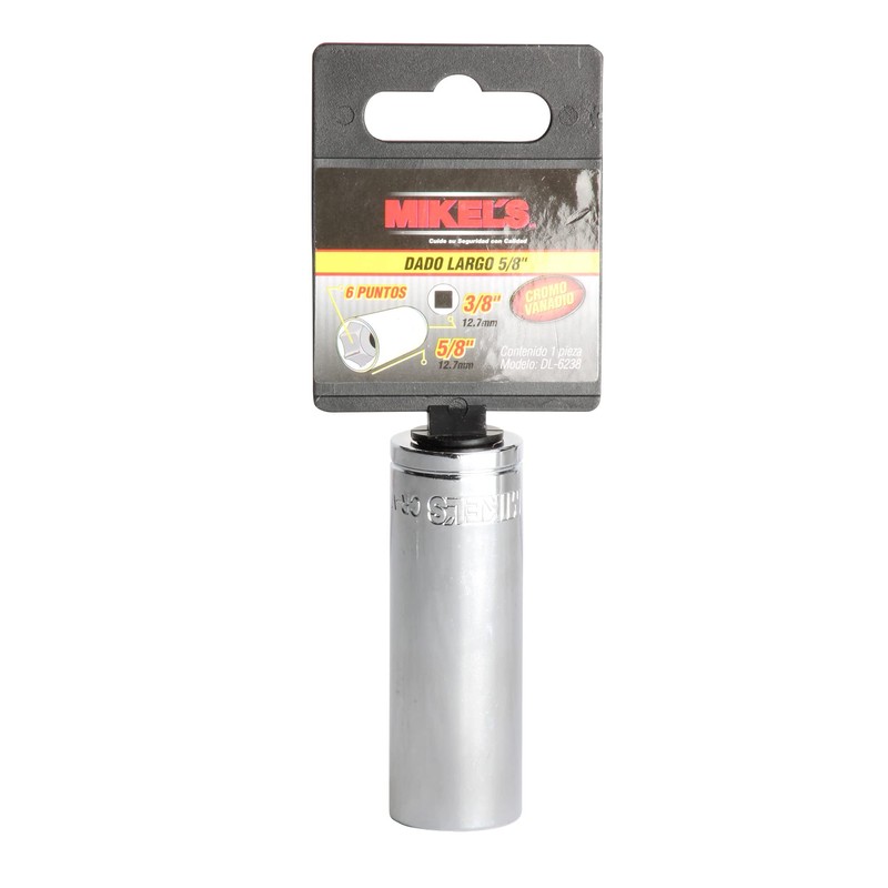 Dado largo 3/8” Estándar 5/8” 6 puntas