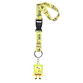 Spongebob Squarepants Weird Don't Care Wrist Lanyard for Keys Keychains Wallet for Men and Women