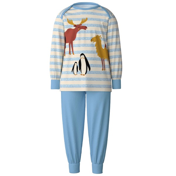 CALIDA Toddlers Children's Cuffed Pyjamas, Placid Blue
