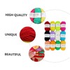 LALAFINA 12pcs Creative Hand Knitted Woolen Yarn for Four Strand
