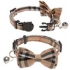 KUDES 2 Pack/Set Cat Collar Breakaway with Cute Bow Tie